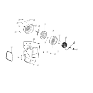 Ignition - Cooling Kymco People S 50i E4 Blue