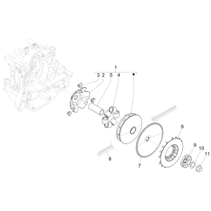 Piaggio Liberty 50 4-stroke drive pulley (IGET Euro 5)