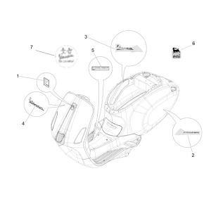 Emblems Vespa Primavera 2-stroke