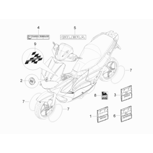 Stickers & Decals Gilera Runner 50 SP 2010-2017