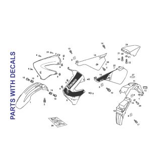 Sheet metal SENDA R X-TREME 2007 E2 3ED