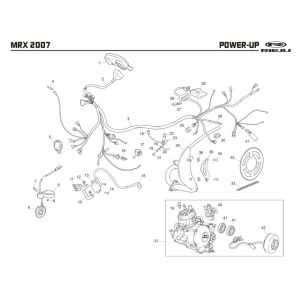 Power-up Rieju MRX P-up black 2008 2-Stroke