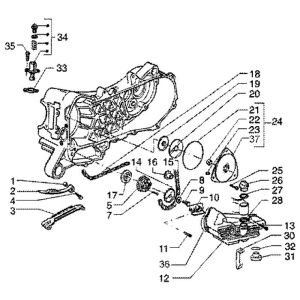 Oil pump Piaggio Liberty 4-stroke up to 2005