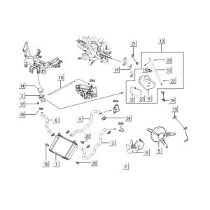 Radiator Kymco Downtown 125i