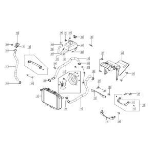 Radiator Kymco Xciting 400i Matt Black
