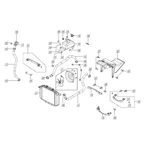 Radiator Kymco Xciting 400i Pearly Black