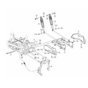 Yadea Voltguard rear absorbers
