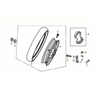 Achterwiel Sym Jet 14 50i Euro 5