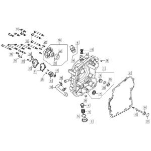 Crankcase cover right Kymco MXU 300R