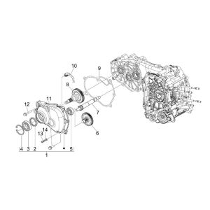 Reduction gears - lid