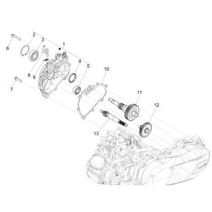 Piaggio Medley 125 ABS E5 2021-2022 (EMEA) Reducer Group