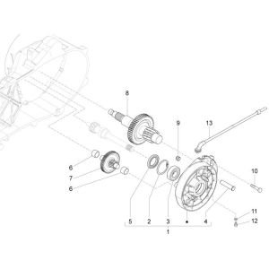 Transmission Vespa Sprint 45km 4-stroke 4-valve