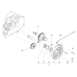 Piaggio Liberty 50 4-stroke reducer group (IGET Euro 5)