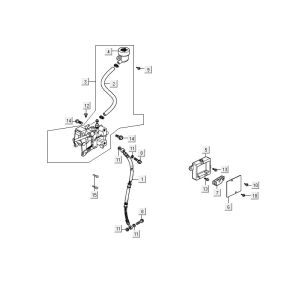 Brake Cylinder Kymco Maxxer 90 Black