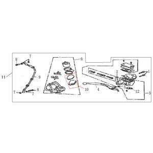 Brake right AGM GT black