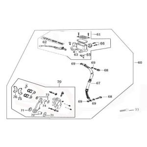 Brake right AGM Joy red