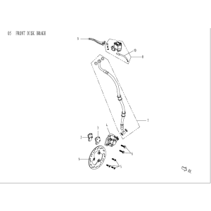 Brake right AGM Venom green