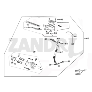 Brake right Eagle-Wing Napoli silver