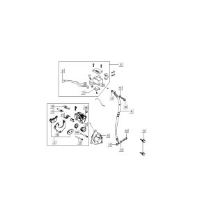 brake for Kymco Super 8 4-stroke (2007-2009) Blue yellow