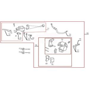 Brake parts China R8 flat matt anthracite