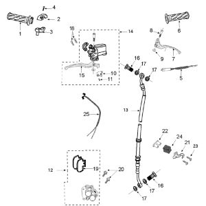 Brake parts Peugeot Tweet 4-stroke