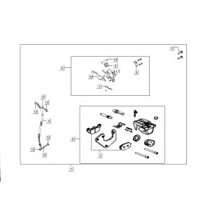 Brake parts for Kymco Like 4-stroke tecno silver like T T 2015