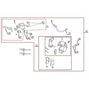 Brake brake caliper Berini Sprint dark blue