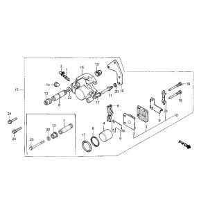 Brake Cylinder - Honda MB80 Brake Pads