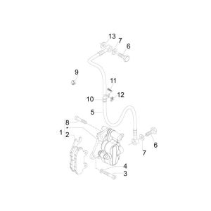 Brake Piaggio New Fly 4-stroke 4-valve