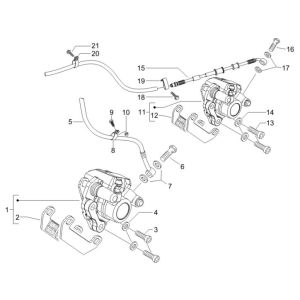 Brake Lines - Brake Saddle Gilera Runner 200cc VXR 4-Stroke 2006