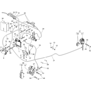 Brake lines - Brake Saddle Vespa GTS 250 ie 2005-2009 (with ABS)
