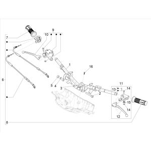 Vespa Sprint 125 4T 3V IE ABS E5 2021 (EMEA) brake pump