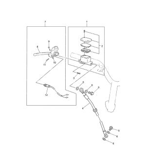 Brake pump for Yamaha Jog-R AC 2-stroke