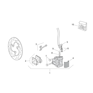 Brake disc Aprilia SR 50 H2O ie+carb 2004-2009