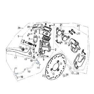 Brake disc for Generic Cracker blue 2010 2-stroke