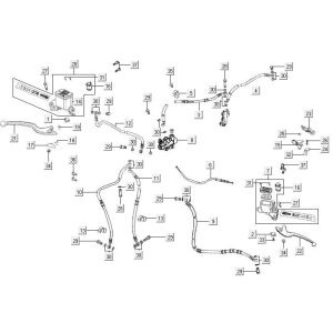 Brake system Kymco MXU 500