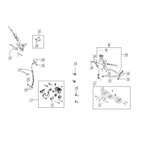 brake system AGILITY CITY 16 4T 150