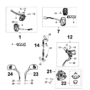 Brake System Heng Tong Soverep Peugeot Vivacity Blue