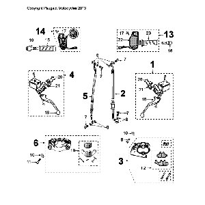 Brake System Peugeot Citystar 50 White