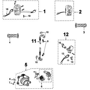 Brake system Peugeot Kisbee original euro4 from 2018
