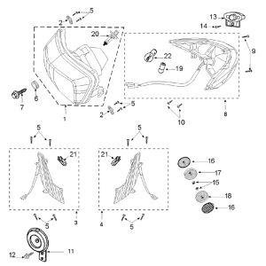 Turn signal lights Peugeot Tweet 4-stroke
