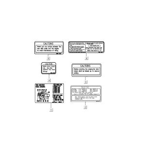 safety stickers Kymco Grand Dink 2-stroke Anthracite