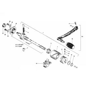 Zundapp GTS 50 529-020 to 026 switch axle