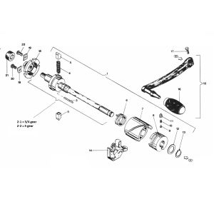 Zundapp 529-028 and 029 switch axle