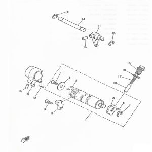 Schakelklok Yamaha DT-50 MX