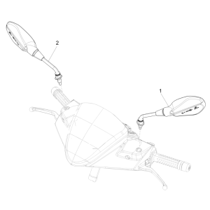 Piaggio NRG Power 50 2-stroke LC Euro 4 mirrors