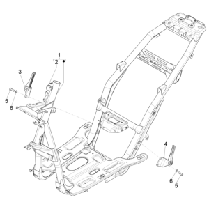 Piaggio NRG Power 50 2-stroke LC Euro 4 frame