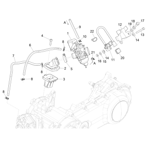 Carburetor Piaggio NRG Power 50 2-stroke LC Euro 4