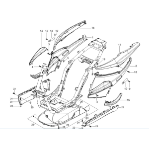 Motorcycle screens - spoiler Piaggio NRG Power 50 2-stroke LC Euro 4