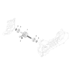 Piaggio NRG Power 50 2-stroke LC Euro 4 crankshaft